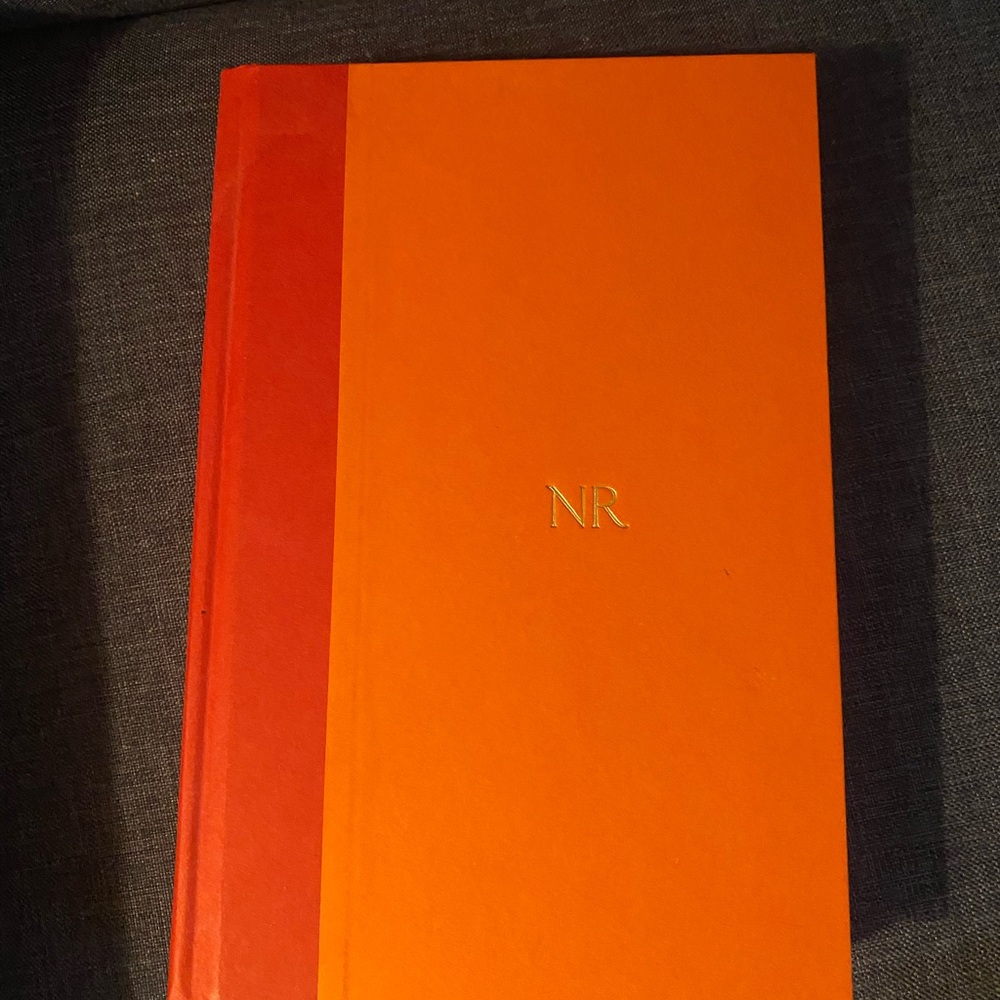 Nora Roberts of Blood and Bone. Orange and Red Hardcover Book